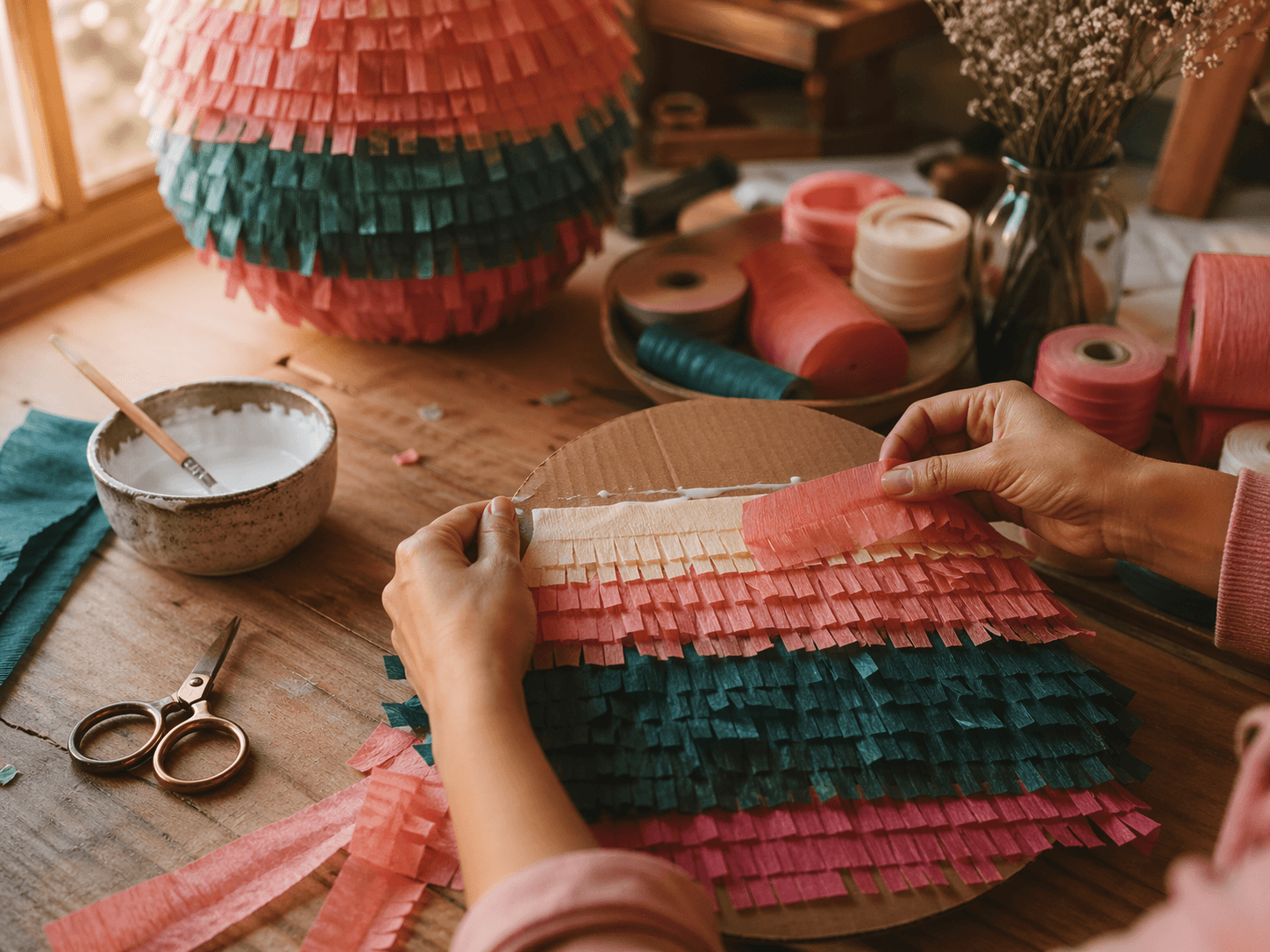 Piñate handmade colorate, realizate manual de Piñata Petreceri pentru petreceri